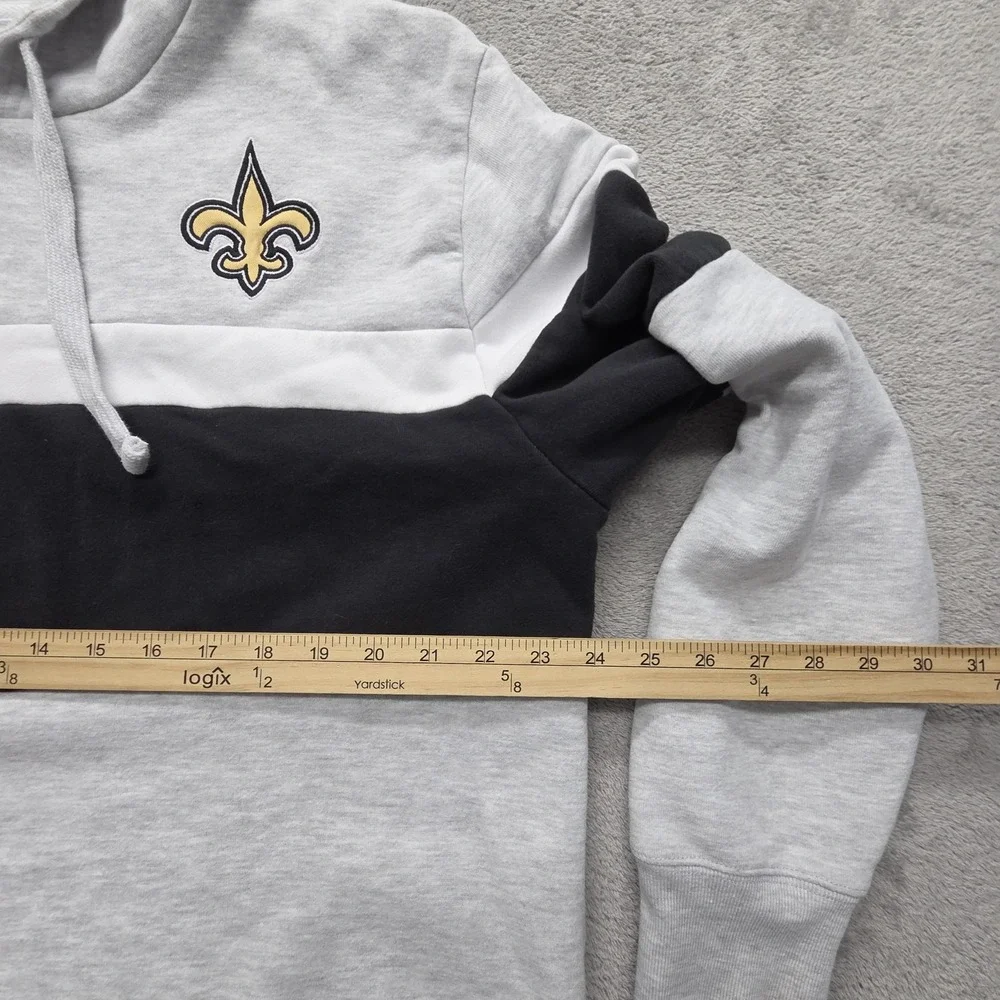 New Orleans Saints '47 Hoodie Mens XL Gray Pullover Hooded Lined Fleece